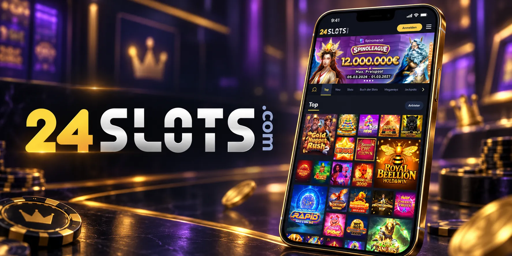 24Slots Casino App-Screenshot
